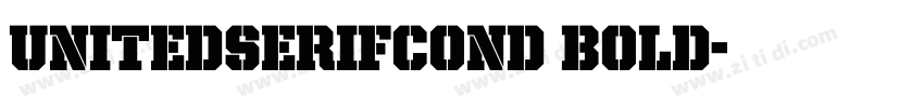 UnitedSerifCond Bold字体转换